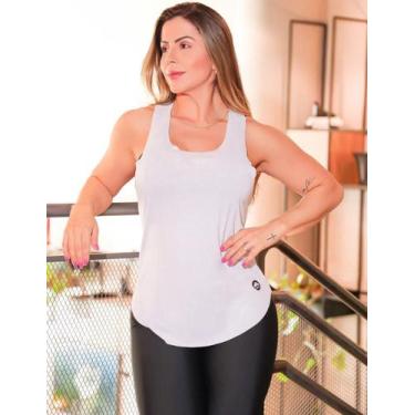 Imagem de Regata Fitness Camiseta Feminina Nadador Para Academia - Fitmoda , Bra