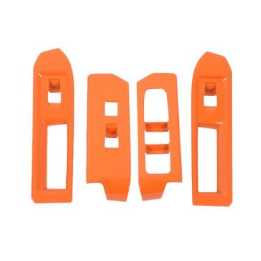 Imagem de Daeiclru Capa de painel de interruptor de elevação de janela compatível com Toyota Tacoma 2024 2025, tampa de proteção de botão de elevação de vidro da porta da caminhonete, acessórios interiores