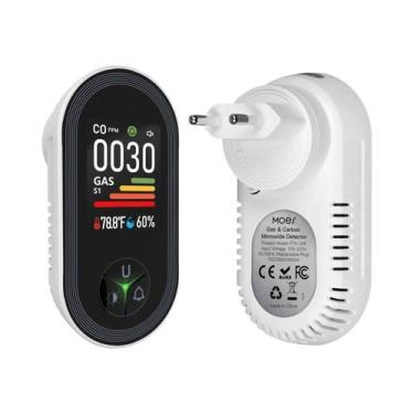 Imagem de Detector De Gás Monóxido De Carbono 4 Em 1 Com Sensor De Umidade E Tem