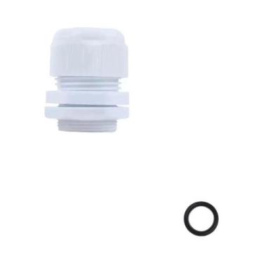 Imagem de Conector De Cabo De Nylon À Prova d'Água Branco E Preto Série PG IP68 