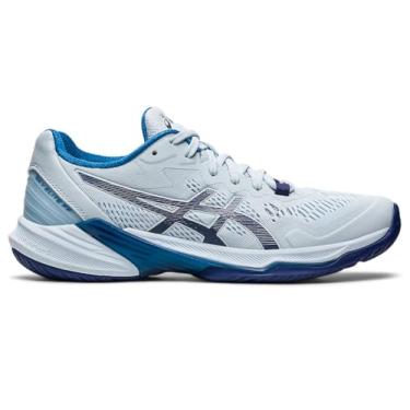 Imagem de ASICS Tênis de vôlei feminino Sky Elite FlyteFoam 2, Azul celeste/índigo, 39
