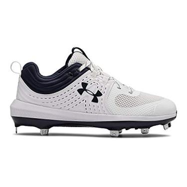 Imagem de Under Armour Tênis de softbol feminino Glyde St, Branco, 6.5