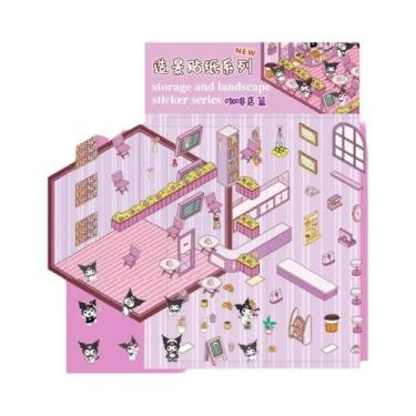 Imagem de Adesivos 3D De Anime Kawaii Frozen Hello Kitty Kulomi DIY Simulados Pa