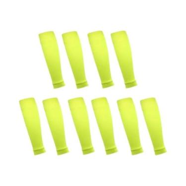 Imagem de 5 pares novas meias de futebol caneleiras capa de perna homens mulhere