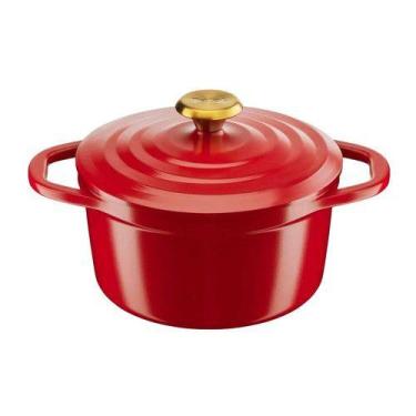 Imagem de Caçarola Air Alumínio Fundido 20cm Tefal, Vermelho