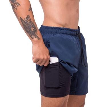 Imagem de Bermuda 2 em 1 Masculina Corrida Treino Academia Surty Athletic Code-Masculino