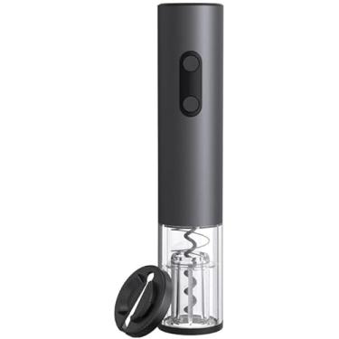 Imagem de Abridor de garrafa elétrico, abridor de vinho automático de um botão, saca-rolhas sem fio recarregável com base de carregamento aerador de vinho, cortador de folha, rolhas de vinho, conjunto de