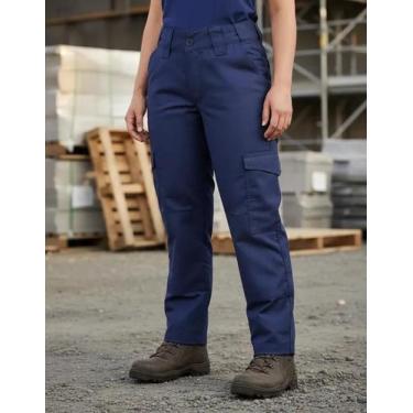 Imagem de Calça Cargo Tática Feminina - Safo, Azul marinho, 46