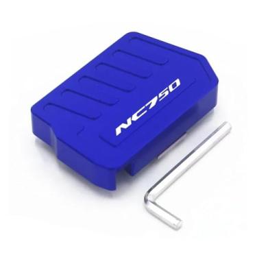 Imagem de Anti-derrapante Para nc700x nx700s 2012-2014 nc750x nc750s nc750 2014-2018 pé pegs frente footpegs traseiro pedal alavanca de freio(Rear NC750 Blue)