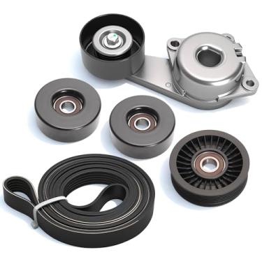 Imagem de JAVOUKA Kit de componentes de correia de transmissão 90K-38274A adequado para Ford Expedition 5.4L 09-14, adequado para Explorer 4.6L 07-10, apto para F-150 4.6L/5.4L 05-06 09-10, adequado para