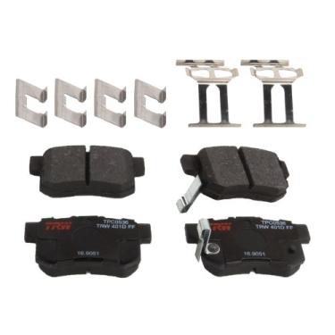 Imagem de TRW Automotive Conjunto de pastilhas de freio a disco TPC0536 para Acura TL: 1999-2008 e outras aplicações Traseira