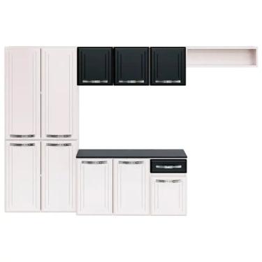 Imagem de Cozinha Modulada 4 Pecas 10 Portas 1 Gaveta Esmeralda Telasul