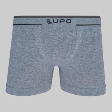 Imagem de Cueca Lupo Boxer Fio Texturizado a Ar 00733, Cinza mescla, GG