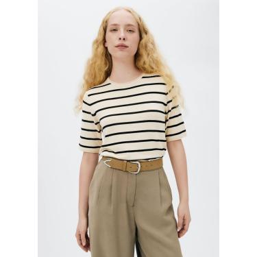 Imagem de Blusa Hering Manga Curta Em Tricô Fio Tinto Feminina-Feminino