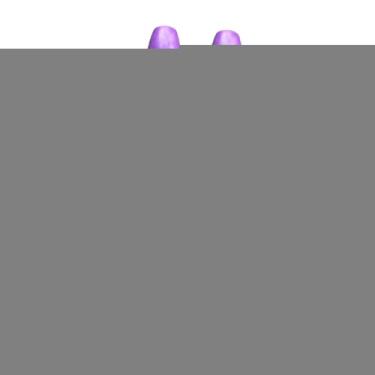 Imagem de KiBcsLic 2 maças de ginástica rítmica de 45,5 cm (17,91 polegadas) conectáveis, equipamento profissional de treinamento de ginástica para apresentações e, Cabeça Violeta