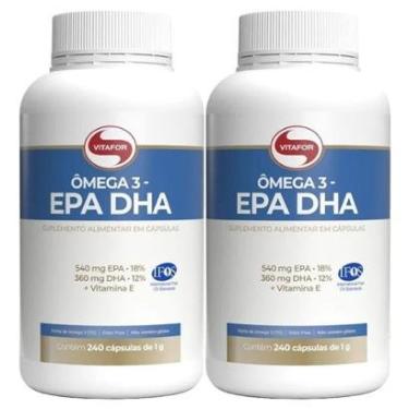 Imagem de Kit 2X Ômega 3 EPA DHA - 240 Cápsulas 1g - Vitafor-Masculino