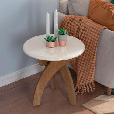 Imagem de Mesa de Apoio para Sala de Jantar Jade Cinamomo / Off White