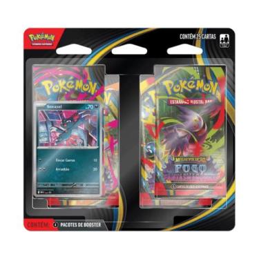 Imagem de Pokémon Blister Quadruplo Mega Fogo Fantasmagórico Sneasel Sneasel Por
