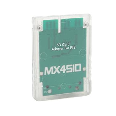 Imagem de Luqeeg Adaptador de Cartão de Armazenamento Preciso Plug and Play Transparente, Leitor de Cartão de Memória de Console de Jogo Profissional para , Material ABS, 1 Peça, Adequado para Console FAT (Branco Transparente)