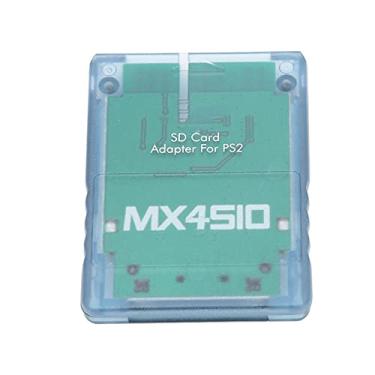 Imagem de Luqeeg Adaptador de Cartão de Armazenamento Preciso Plug and Play Transparente, Leitor de Cartão de Memória de Console de Jogo Profissional para , Material ABS, 1 Peça, Adequado para Console FAT (Azul Transparente)