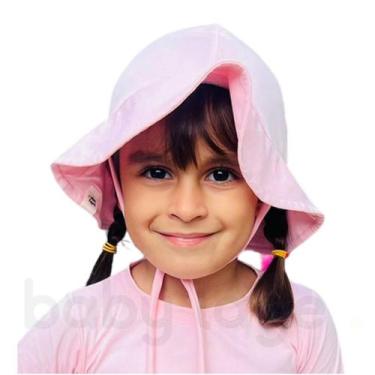 Imagem de Chapéu de praia piscina proteção uv infantil bebê Rosa claro - Baby La