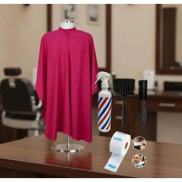 Imagem de 1 Capa De Corte Para Barbeiro Microfibra Ziper Gigante - LESTE CAPAS, 