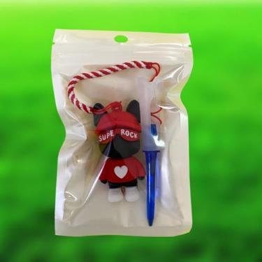 Imagem de Suporte de bola de golfe de silicone portátil acessórios de camiseta de golfe (vermelho)