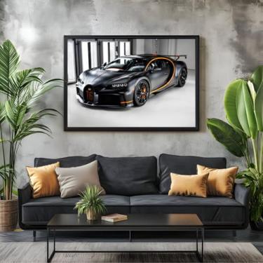 Imagem de Quadro Decorativo Super Carros Esportivos de Luxo Sala Escritório 100x70 (05, Preto, 100x70)