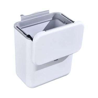 Imagem de Lixeira De Parede De Grande Capacidade Para Cozinha 9L/7L, Cesto De Li