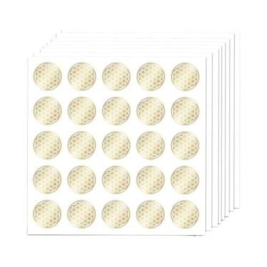 Imagem de Adesivos De PVC Autoadesivos Flor Dourada Da Vida, Etiquetas Transpare