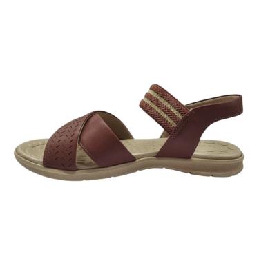 Imagem de Sandália Usaflex Salto Baixo Elástico Feminina