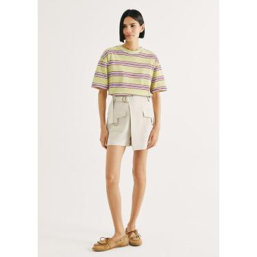 Imagem de Shorts Saia Cargo Em Peach Touch-Feminino