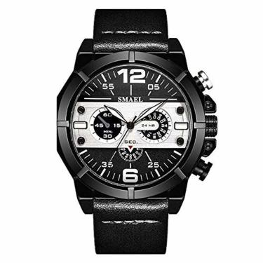 Imagem de Relógios Masculinos Correia De Couro à Prova D´ Água 9