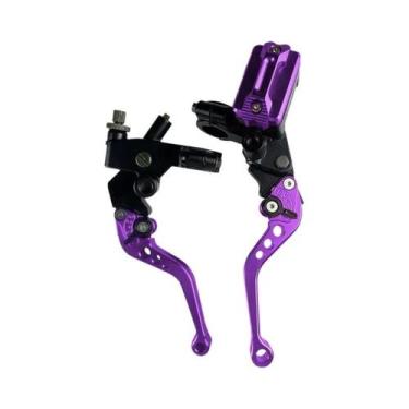 Imagem de Cilindro Mestre De Freio Universal CNC 7/8'' Com Cabo E Reservatório D