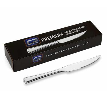 Imagem de Conjunto 12 Facas De Churrasco Inox Premium Gp091 - Gp Inox