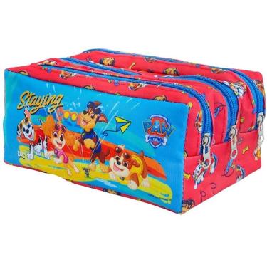 Imagem de Estojo Escolar 3 Divisorias Patrulha Canina DAC Azul