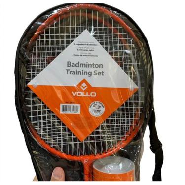 Imagem de Kit Badminton VB002 Vollo Com 2 Raquetes 3 Petecas e Bolsa - Vollo Spo
