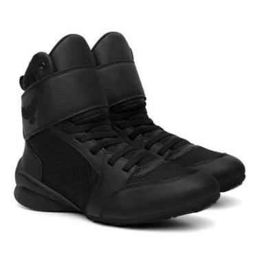 Imagem de Bota Training Easy Unissex Calce Fácil Zíper Ajuste Conforto Couro Versátil Velcro Antiderrapante-Unissex