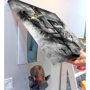 Imagem de Quadro Esconde Cobrir Caixa Luz Energia 45X60 Jesus Religião - JPS SPO