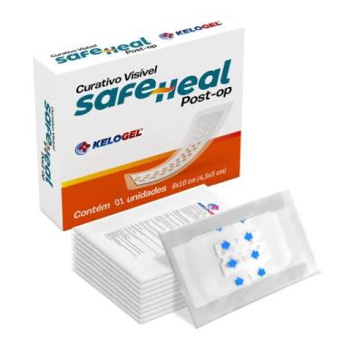 Imagem de Curativo Visível Safe Heal Post-Op 8X10 (4,5X5) 1Un Kelogel