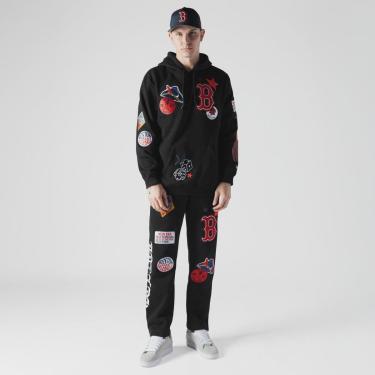 Imagem de Moletom  New Era Canguru Fechado Boston Red Sox MLB Preto-Masculino