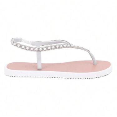 Imagem de Sandália Feminina Flor De Griffe Chinelo De Dedo Com Strass Casual Dia