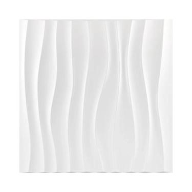 Imagem de Placa De Parede Texturizada Em PVC 3D Diamante 30x30cm, 10 Peças Para 