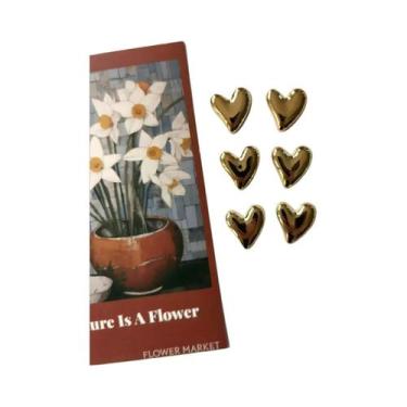 Imagem de Imãs Decorativos Em Forma De Coração Para Geladeira, Adesivos Para Cas