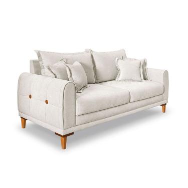 Imagem de Sofá Logan 3 Lugares 2,00 Boucle Off White - Lucadi Home