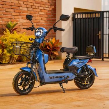 Imagem de Bicicleta Elétrica Tipo Scooter WeHawk Basket 500W Urbana, Roxo