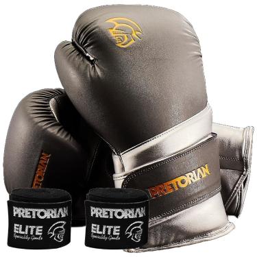 Imagem de Kit Luva de Boxe e Muay Thai Elite Pretorian-Unissex