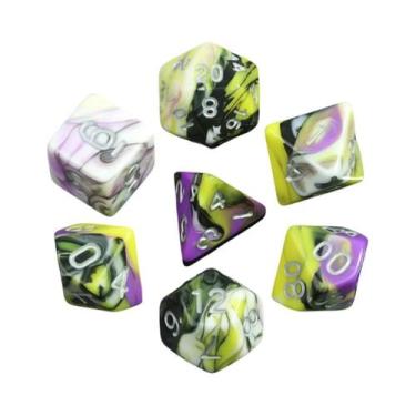 Imagem de Conjunto De Dados Coloridos 7 Peças Para Amantes De Jogos De Tabuleiro