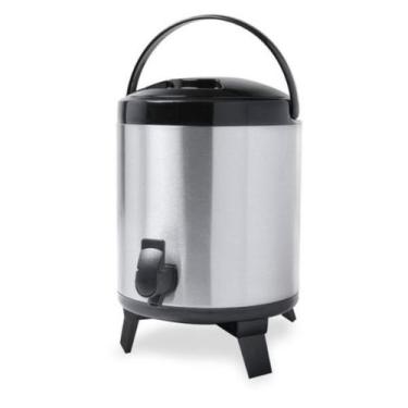 Imagem de Garrafa Térmica Com Torneira Brinox 7,2 Litros Aço Inox, 7,2L, Inox e 