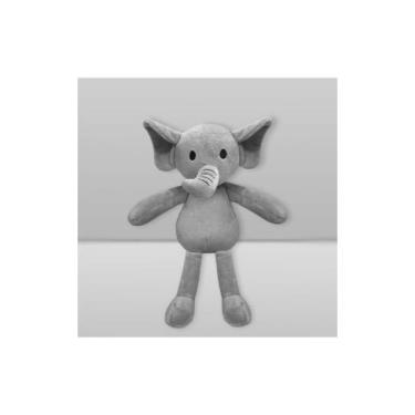 Imagem de Bicho de Pelúcia Laço Bebê, 9X25, Elefante cinza